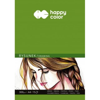 Blok do rysunku A4 15 kartek 300g/m2, Happy Color