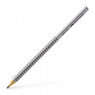Ołówek grafitowy Grip 2001 HB srebrny, Faber-Castell
