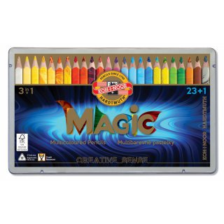  Zestaw kredek wielokolorowych Magic 24 kolory, Koh-I-Noor